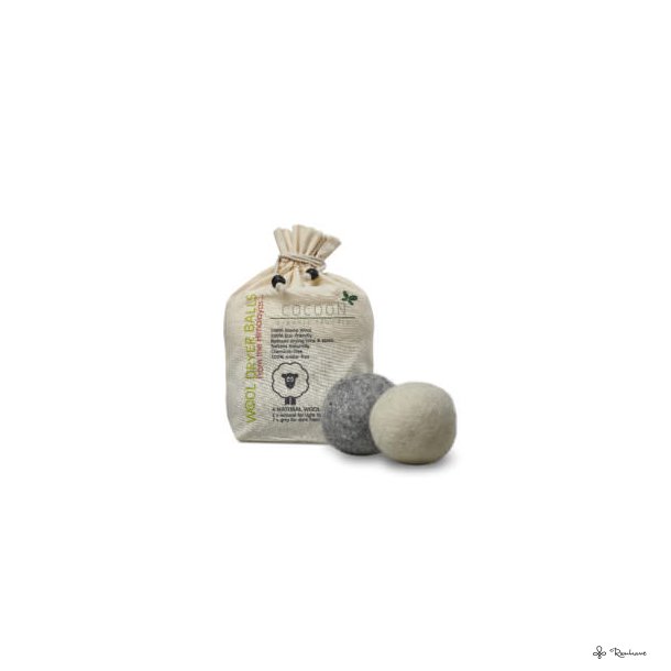 Tørrebolde i uld - Cocoon Ecoliving- 4 stk